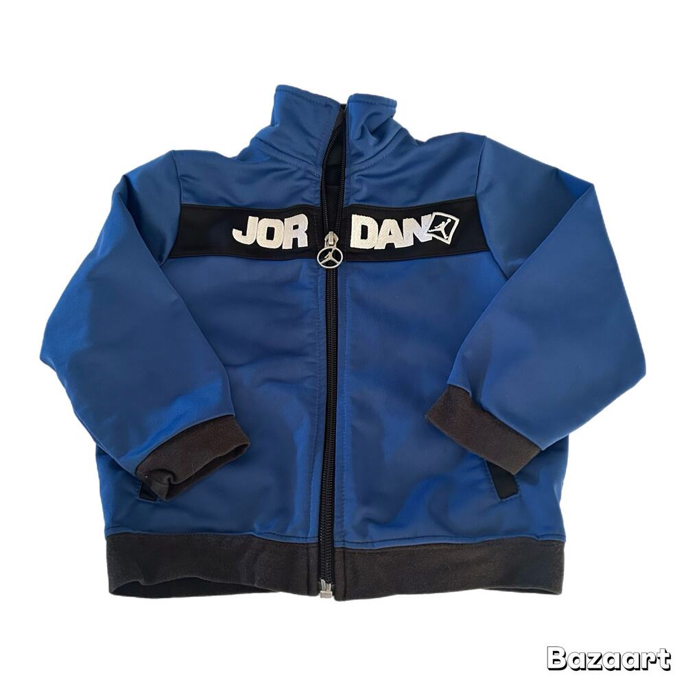 Jordan Zip Up Track Jacket Baby Size 24M Blue Black